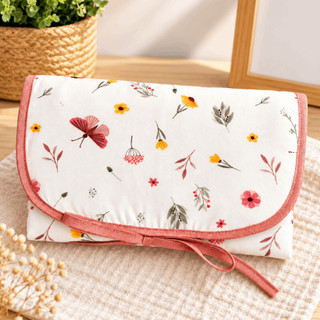 Trocador Portátil Impermeável Grande Bebe 100% Algodão Menina Menino Varias Estampas