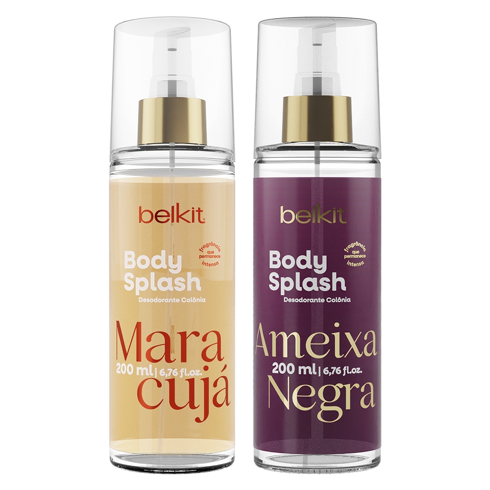 Imagem Kit 2 Body Splash Ameixa Negra + Maracujá 200ml BELKIT