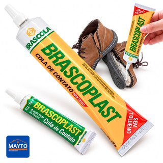 Cola de Sapateiro Brascoplast 17g 75g Sem Toluol Contato Couro MDF Borracha Madeira Resis…
