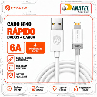 Cabo USB Carga Rápida 4.0 Tipo C Lightning Futurista Carregamento Rápido 1 Metro para And…