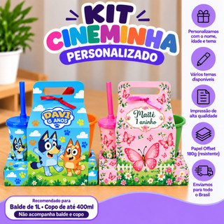 Kit Cineminha Personalizado Lembrancinha Festa Infantil Aniversário Qualquer Tema