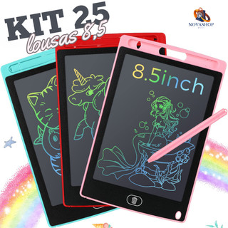25 Lousas Magica Tablet Lcd 8.5 Polegadas Escrever Pintar e Desenhar