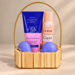 Kit 10 Cesta Fraldeira Madeira Oval com Alça Pascoa Presente Natal Cosméticos