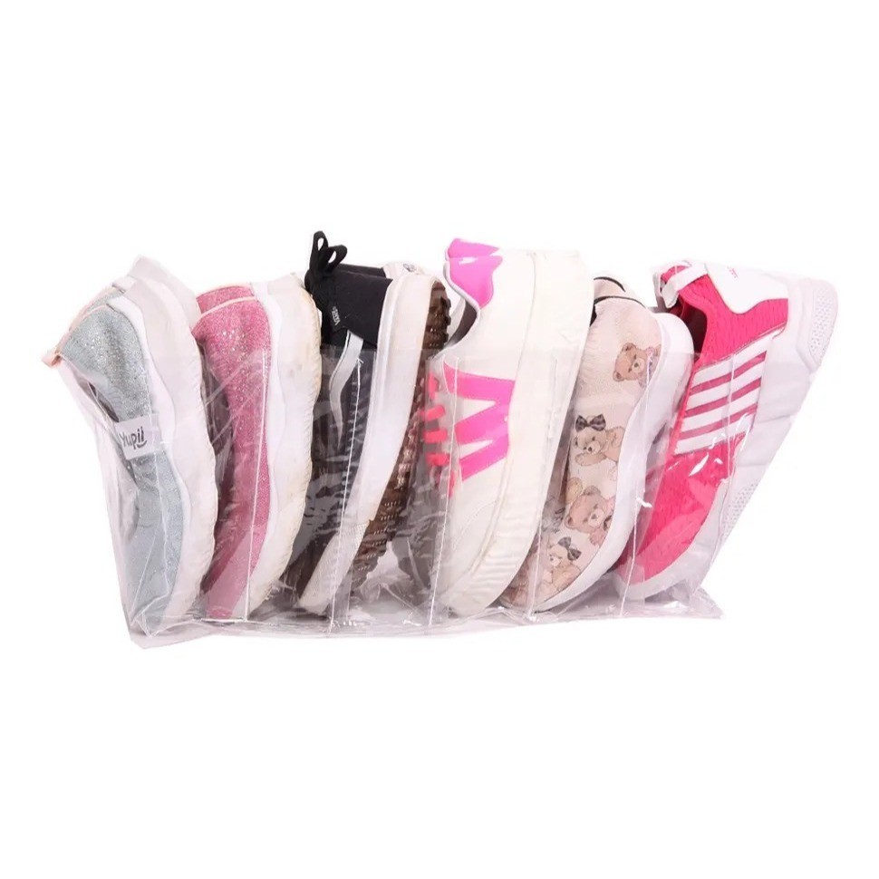 Organizador Colmeia Sapateira Para Sapatos Infantil 6 Nichos Transparente — imagem 2 de 2