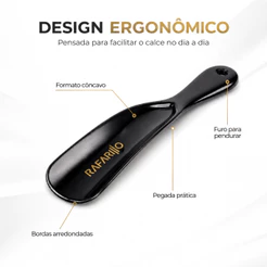 Calçadeira Para Sapato Tênis Bota Calçador Rafarillo Calçar Sapato Fácil Resistente