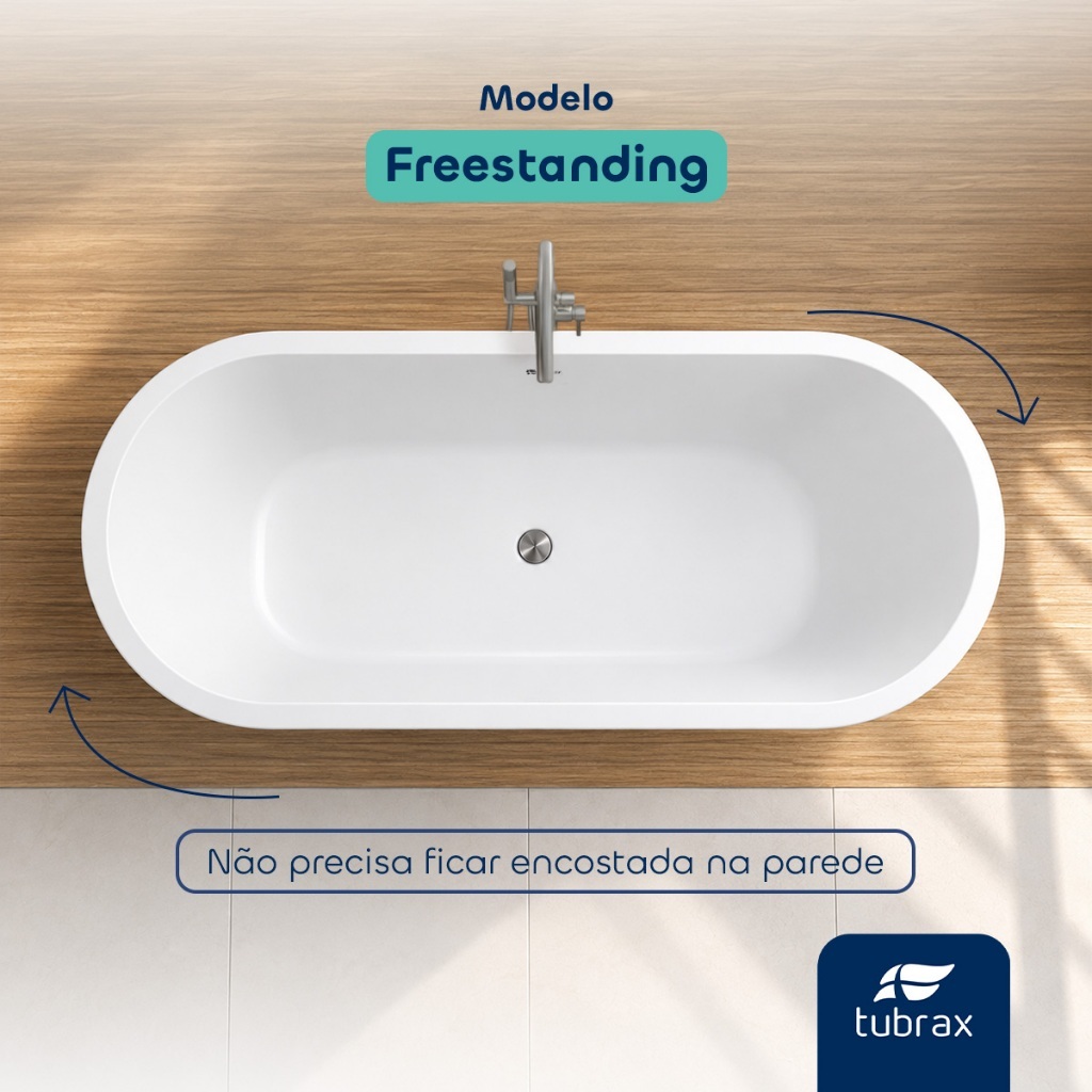 Banheira de Imersão Freestanding Acrílico Tubrax - NAB0003 · foto 2