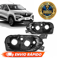 Par Carcaça Farol Inferior Renault Kwid 2022 2023 2024 2025 Foco Duplo