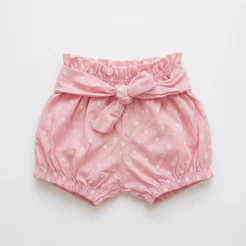 Shorts Infantil Bloomer Tapa Fralda Mini Lady Cós Franzido Blogueirinha Moda Bebê