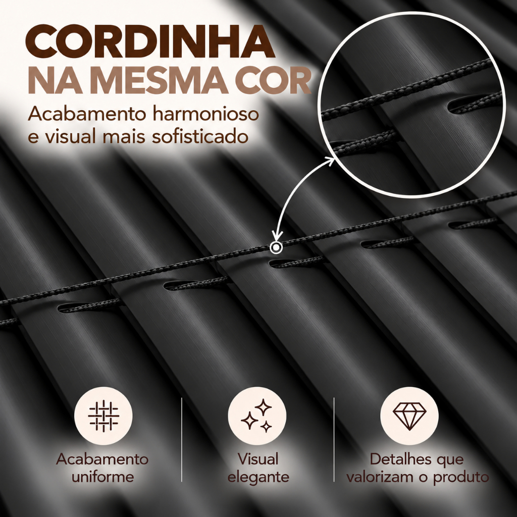 Persiana Horizontal PVC 120x130 Para Janela Sala Quarto Escritório Sala Quarto Cozinha — imagem 2 de 2