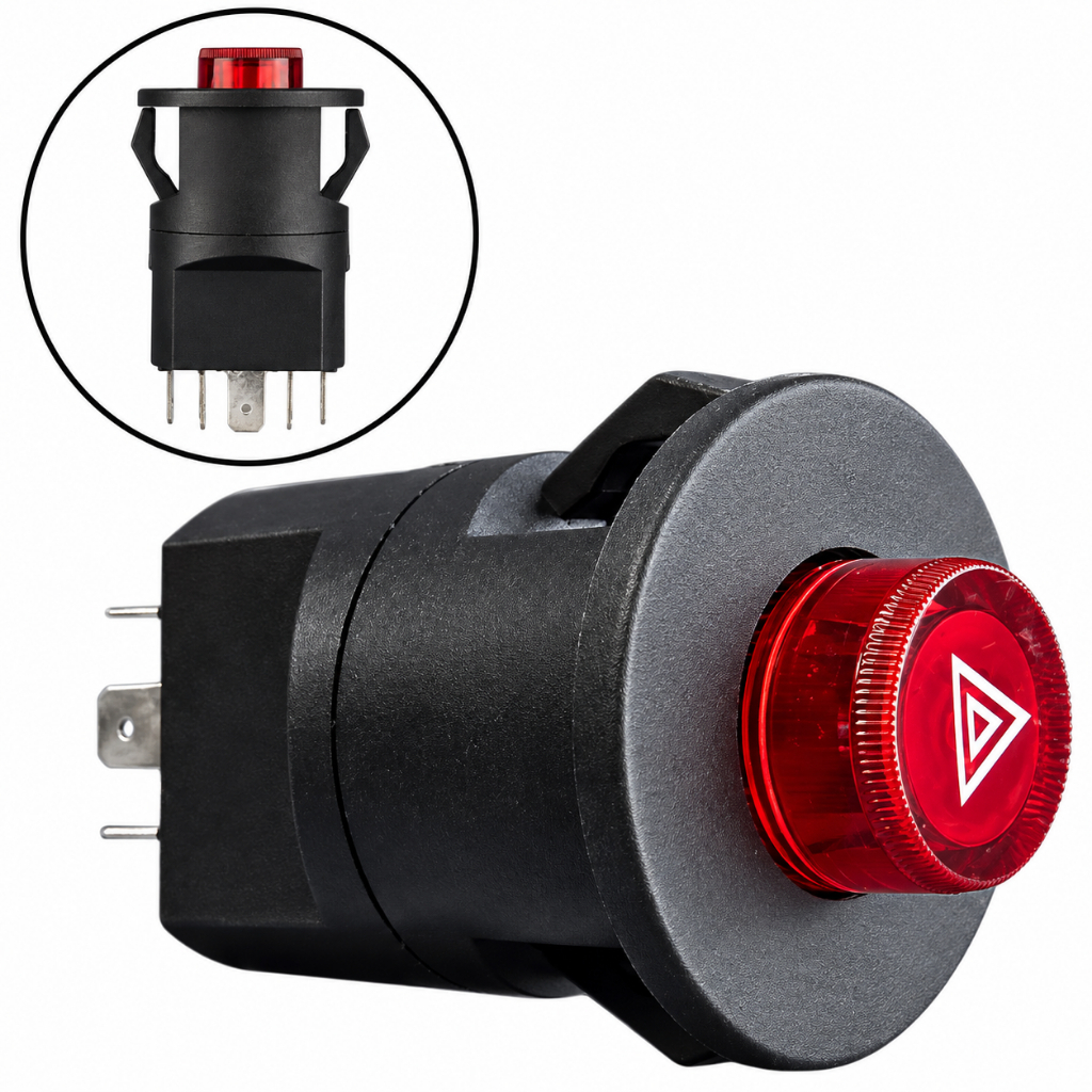 BOTÃO INTERRUPTOR DE PISCA ALERTA MERCEDES CAMINHÃO ATÉ 1987