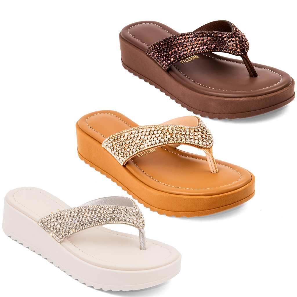Tamanco Vizzano Feminino Plataforma Brilho Original 6492-341