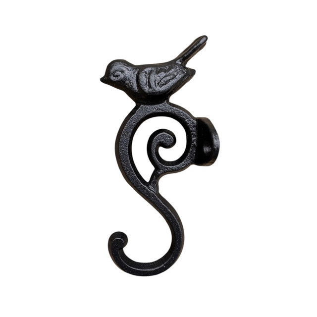 Gancho -EM S- Pendurador Bolsa Casaco Porta Toalha Cabide Vintage, pássaro colonial Passarinho Jardim decorativo