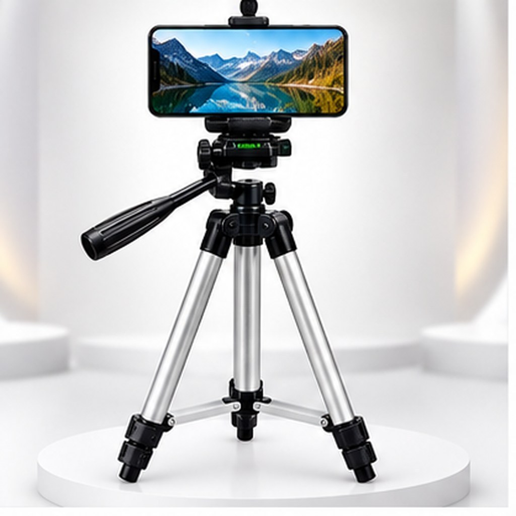 Tripé Para Celular E Câmera Universal Alumínio Telescópico Ajustável Com Suporte Profissional Fotos Vídeo 1.02m 3110