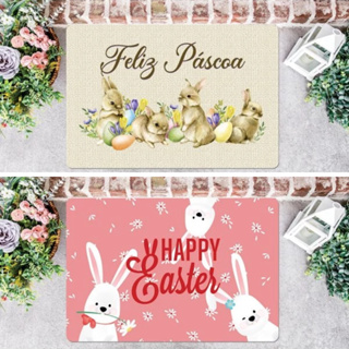 Tapete Entrada Porta Antiderrapante Páscoa / Tapete de Páscoa para Porta em Oferta na Shopee