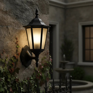 Luminária Arandela Colonial Vintage Clássica Parede Externa Jardim p LED Sextavada Decorativa Retro em Oferta na Shopee