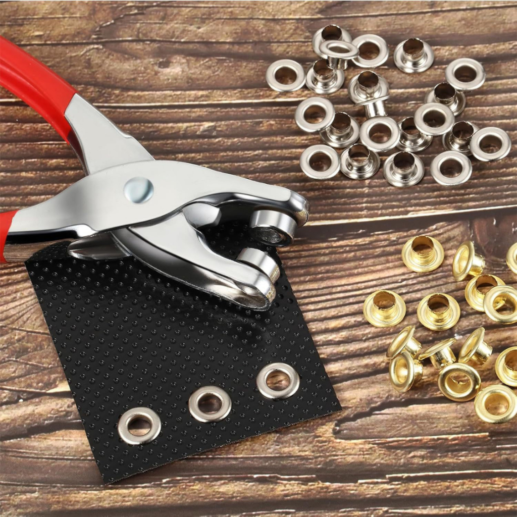 Alicate Aplicador Para Colocar Ilhos Manual + 100 Ilhoses — imagem 2 de 2