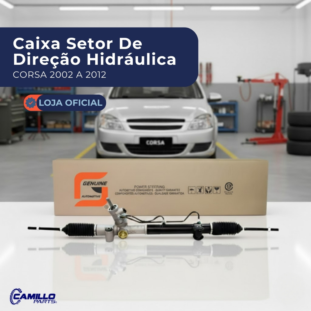 Caixa Direção Hidráulica Chevrolet Corsa Montana Meriva 2002 a 2012 Genuine Automotive