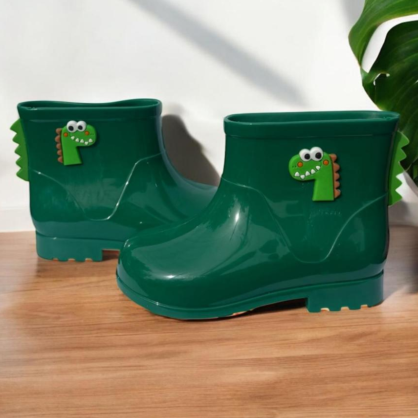 Galocha Infantil Masculina Botinha Meninos Dinossauro Moderno e Confortável Volta ás aulas