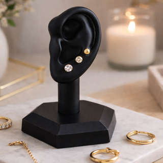 Expositor de Brincos em Formato de Orelha com 3 Furos | Ideal para Joias e Piercings – Noah Joias em Oferta na Shopee