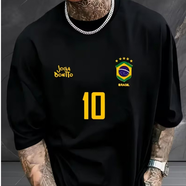 Camiseta Unissex  Copa Confortavel Blusa Brasil Time De Futebol Patriota Premium Street