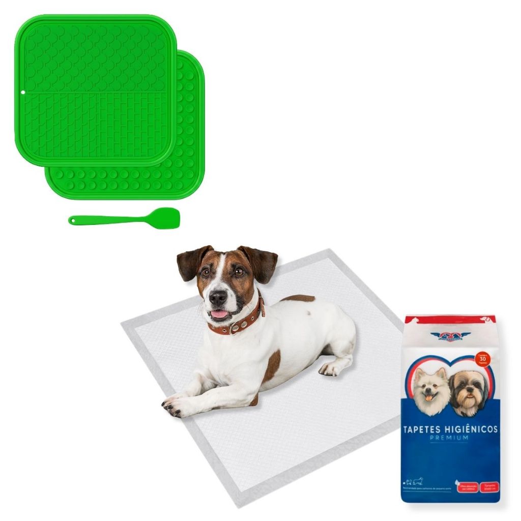 Tapete COMEDOURO Silicone Interativo 20x20 Tapete HIGIÊNICO 60x60 Ultra ABSORÇÃO Para Cachorro PETS