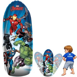 João Bobo Bate Volta 90cm Inflável Marvel Original Super Resistente Brinquedo para Gastar Energia