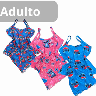 Pijama Personagem Suede Baby Doll Short doll blogueirinha em Oferta na Shopee