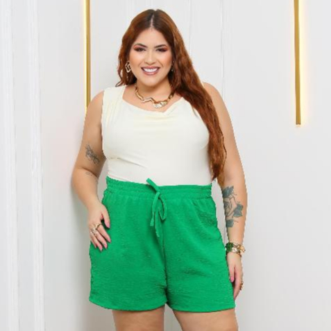 Short duna  feminino Plus size shorts Confortável Básico com bolso praia 2026 em Oferta na Shopee
