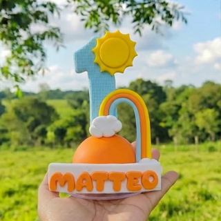 Vela de aniversário minha primeira volta ao sol/ Vela cenário 365 Sorrisos em Oferta na Shopee