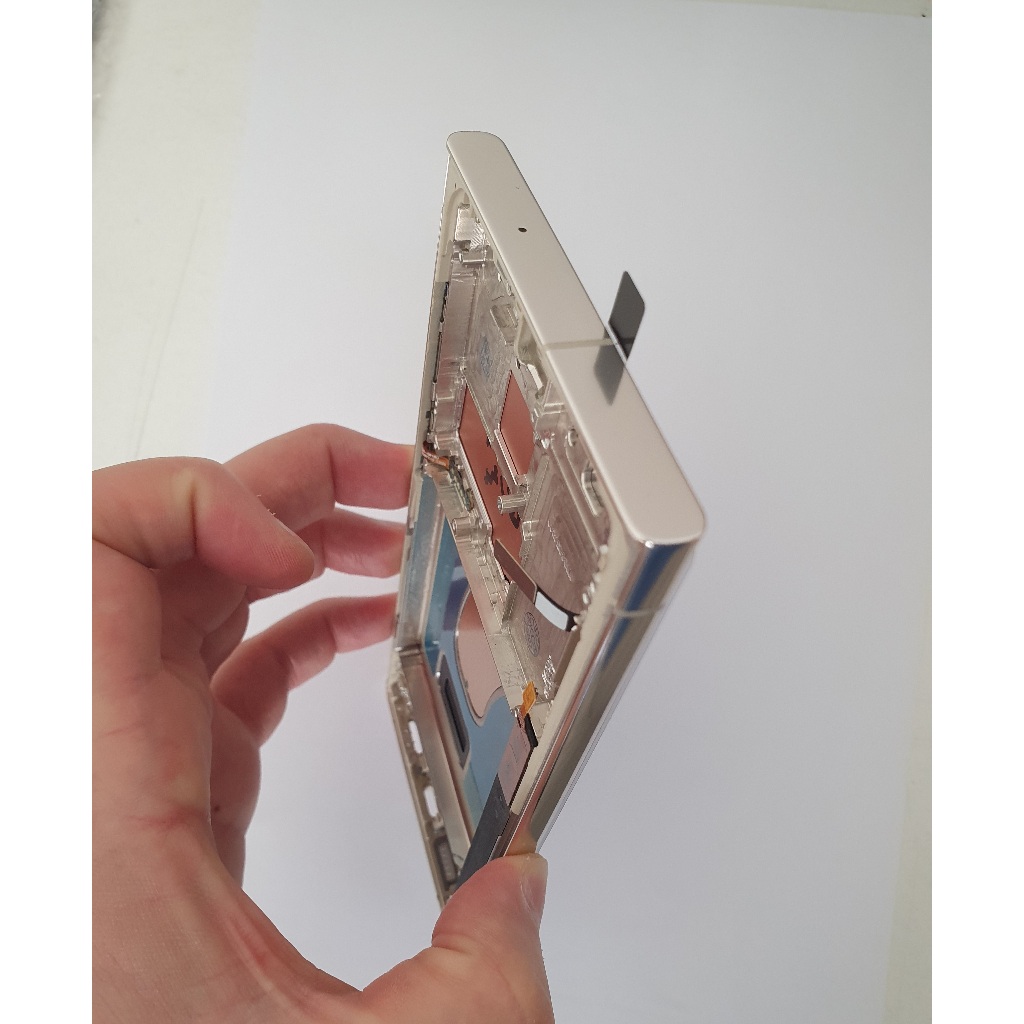 Tela Frontal Display touch Compatível Com Galaxy S23 Ultra S918 oled dourado