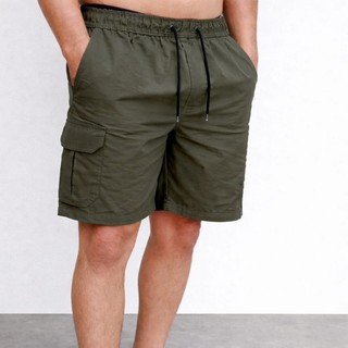 Short Sarja Premium 4 Bolso Cargo Curtinho M G GG