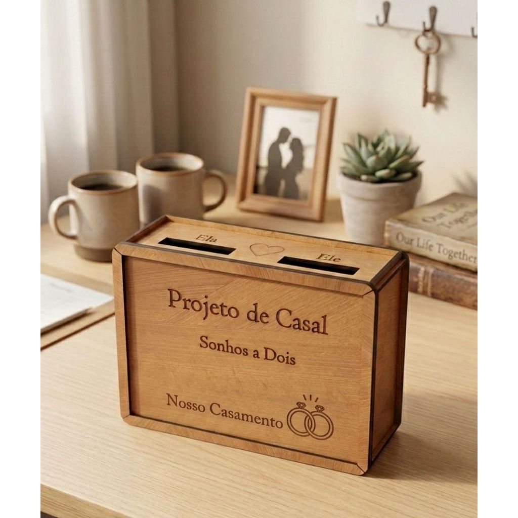 cofre cofrinho desafio casal juntar dinheiro casal juntos casa casamento viagem