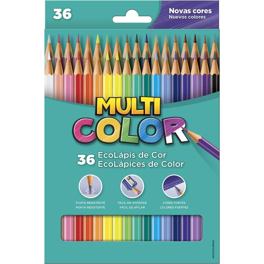 Lápis de Cor Faber-Castell Sextavado com Ponta Resistente