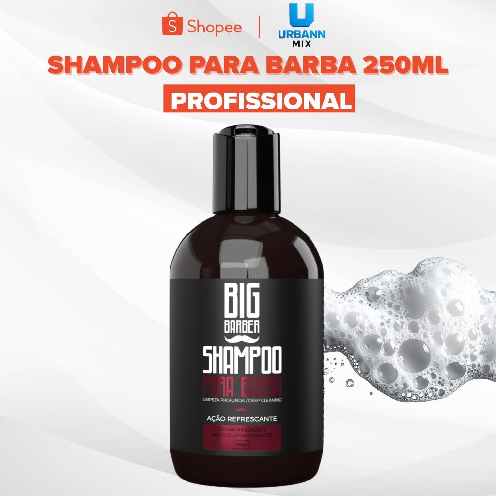 Shampoo Para Barba Big Barber 250ml Profissional