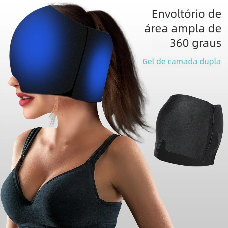 Chapéu Dor de Cabeça Confortável – Touca Alívio Enxaqueca, Terapia Fria Quente