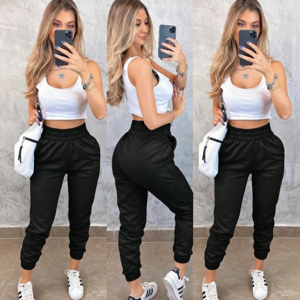 Calça de Moletom Feminina, Calça peluciada de Moletom feminina, Calça adulta feminino de moletom