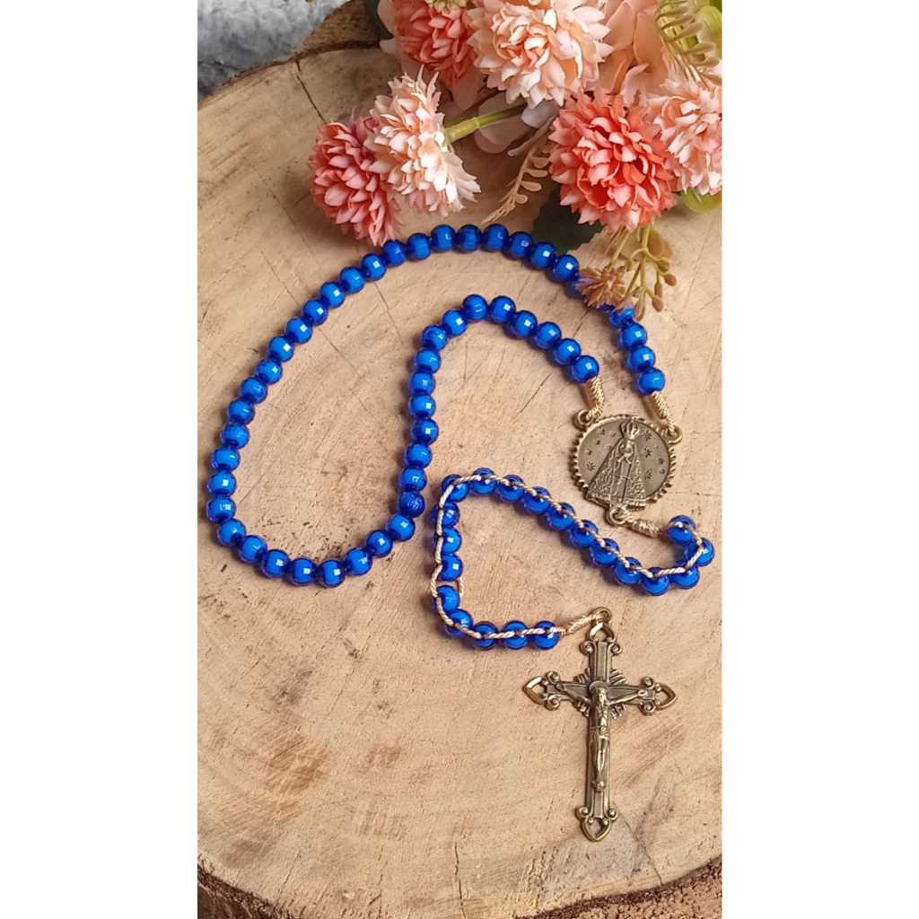 Rosário Mil Ave-Marias Artesanal Católico Devoção Nossa Senhora Aparecida