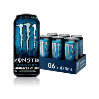 Energético Monster Absolutely Zero Lata 473ml - 6 Unid. em Oferta na Shopee