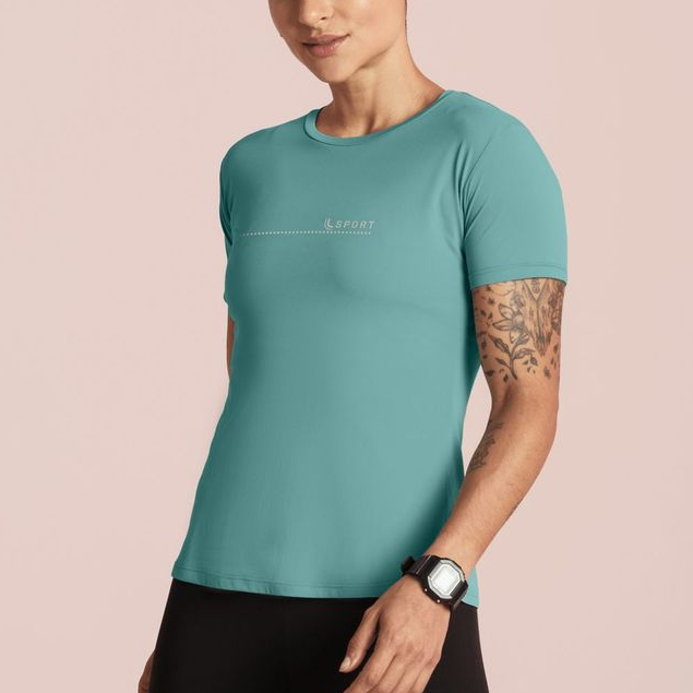 Camiseta Básica Poliamida Proteção UV50+ (77052-005)