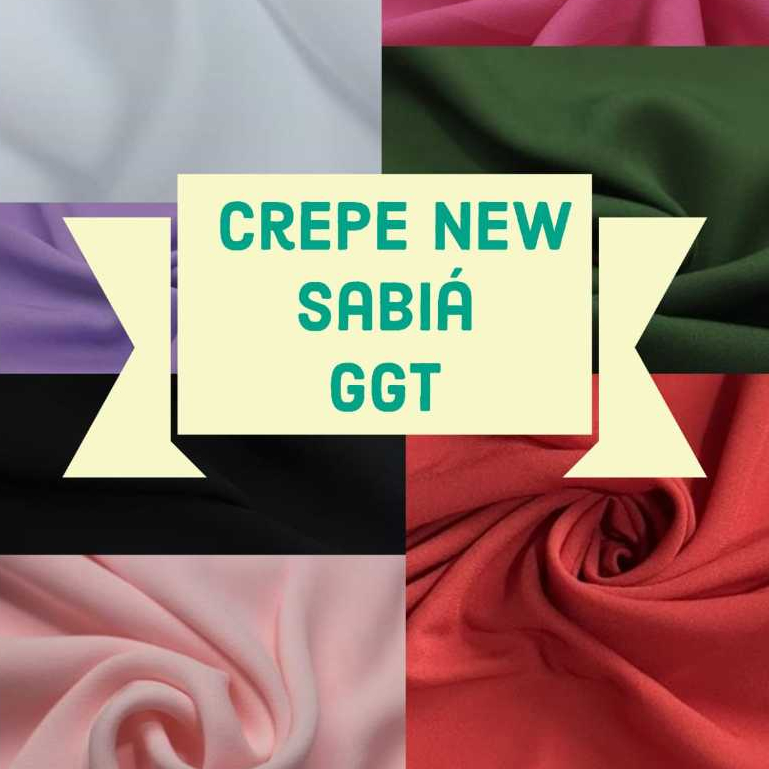 2 METROS CREPE NEW SABIÁ, GEORGETE GGT (2M X 1,50M) em Oferta na Shopee