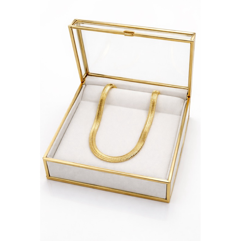 Corrente Colar Choker Snake 40 Cm Banho Ouro 18k 7 Camadas  + Garantia em Oferta na Shopee