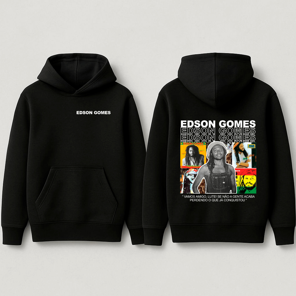 Blusa Moletom Reggae Edson Gomes Cantor Vamos Amigo Lute Acorde Frase 402