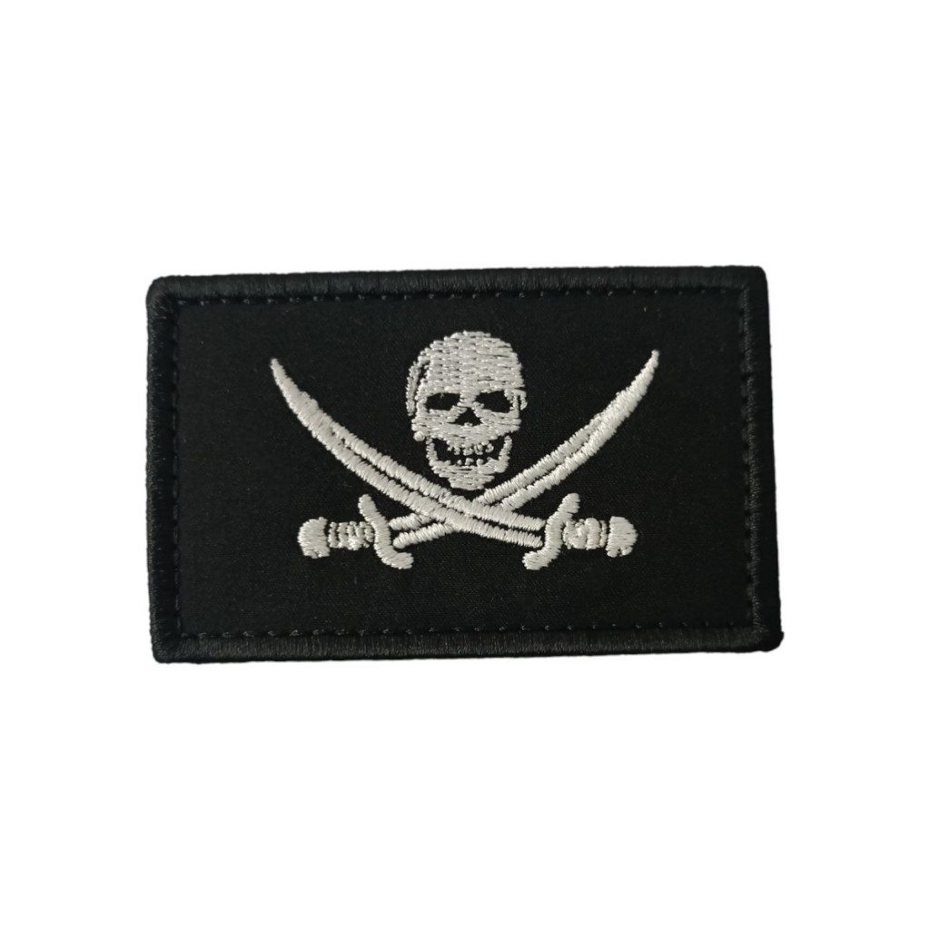 Patch Emblema The Pirate Bordado com Velcro Airsoft Paintball - Ponto Militar