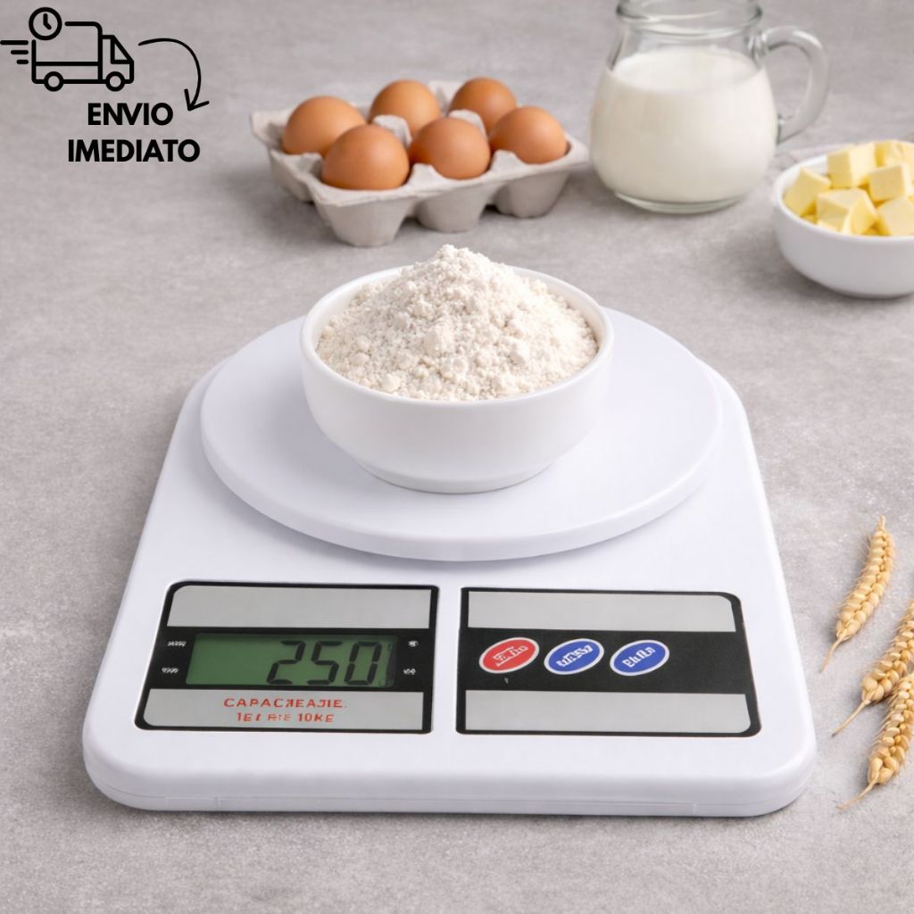 Balança Digital De Cozinha Portátil Alta Precisão Com Função Tara Confeitaria Comida Dieta Alimento Versátil Até 10KG em Oferta na Shopee