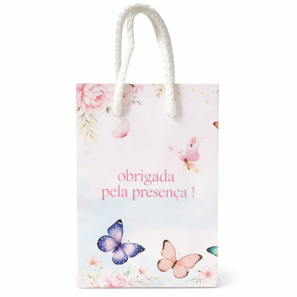SACOLINHA PERSONALIZADA -TEMA JARDIM DAS BORBOLETAS-PEGUE E MONTE-TAMANHO-P-LEMBRANCINHA-FESTA INFANTIL-ANIVERSÁRIO