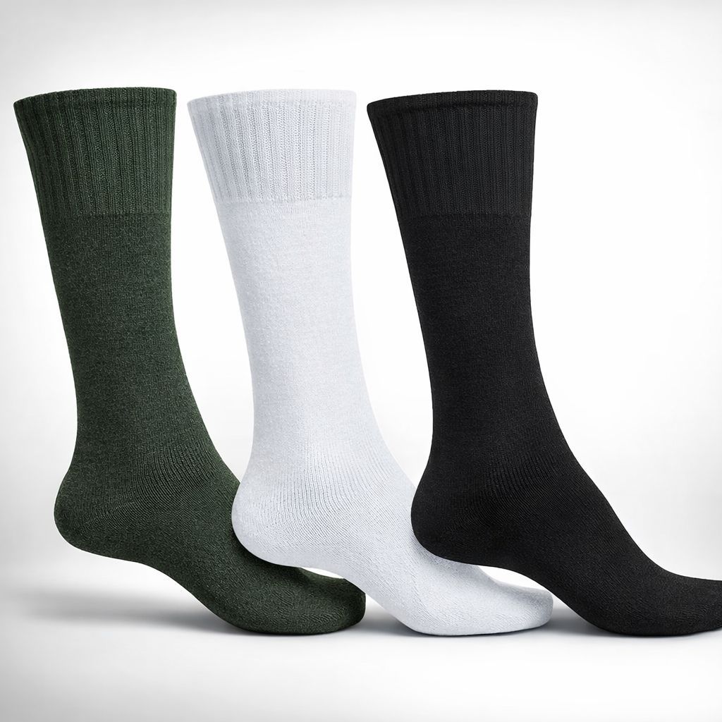 Meia Cano Longo para Coturno e Bota | Kit 1, 3 ou 6 Pares | Resistente