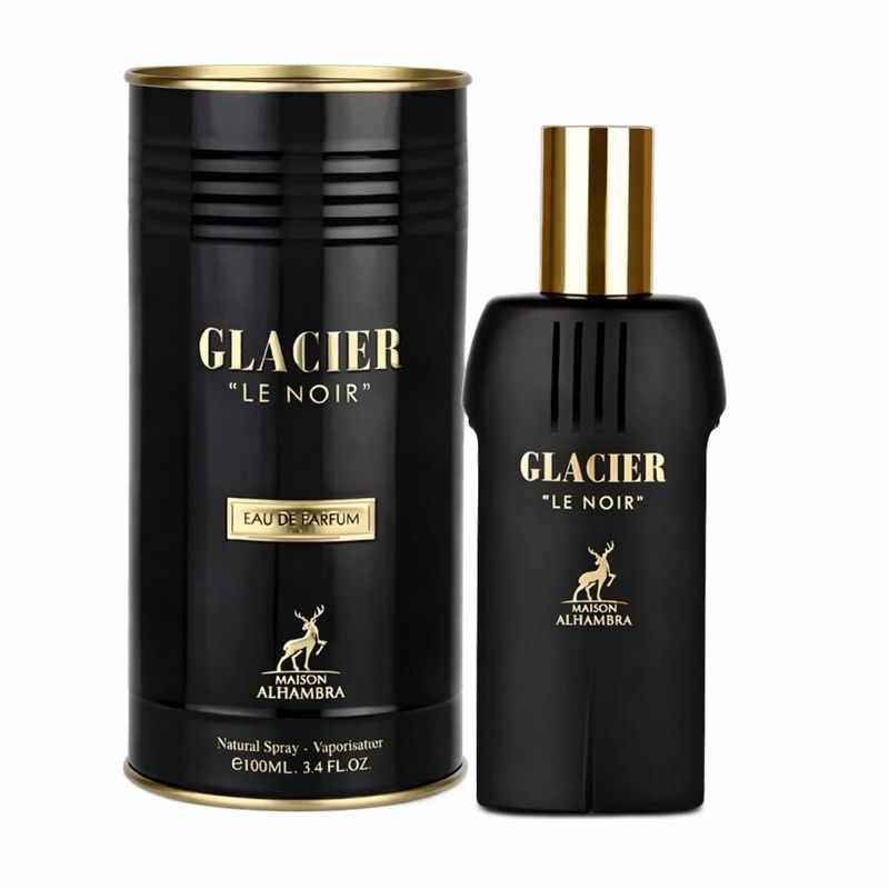 Perfume Glacier Le Noir Maison Alhambra 100ml EDP Masculino – Amadeirado Aromático Intenso Importado