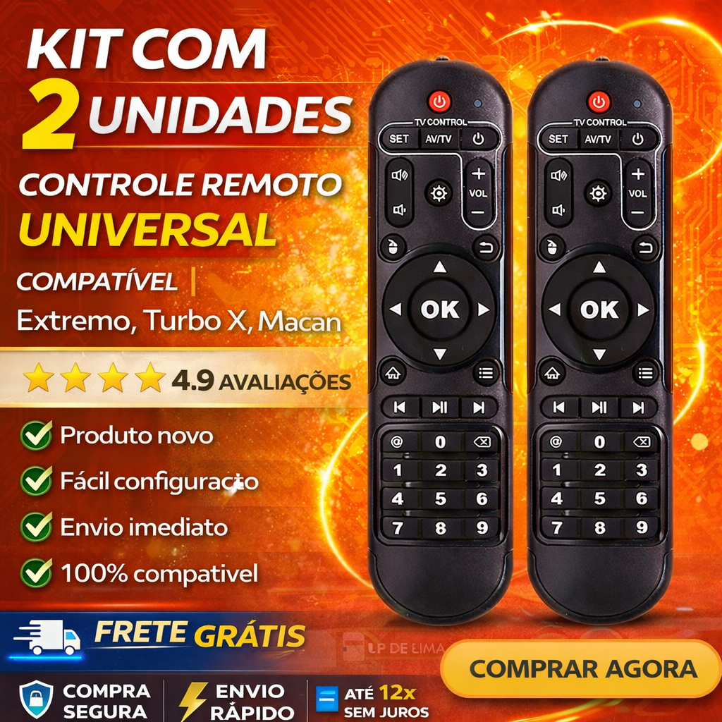 Controle Remoto Para Tv Extremo, Turbo X Macan em Oferta na Shopee