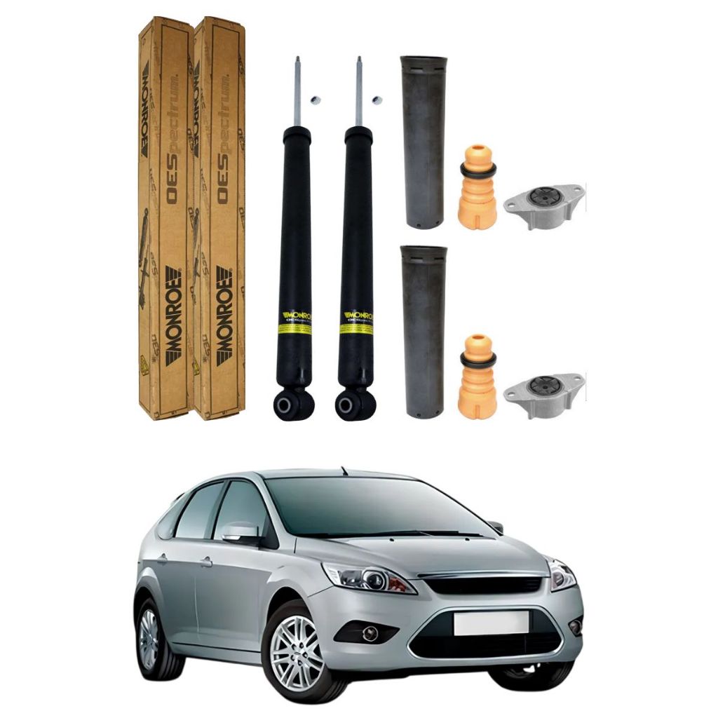 PAR AMORTECEDOR TRASEIRO FOCUS 2009 A 2013 ORIGINAL MONROE + KIT