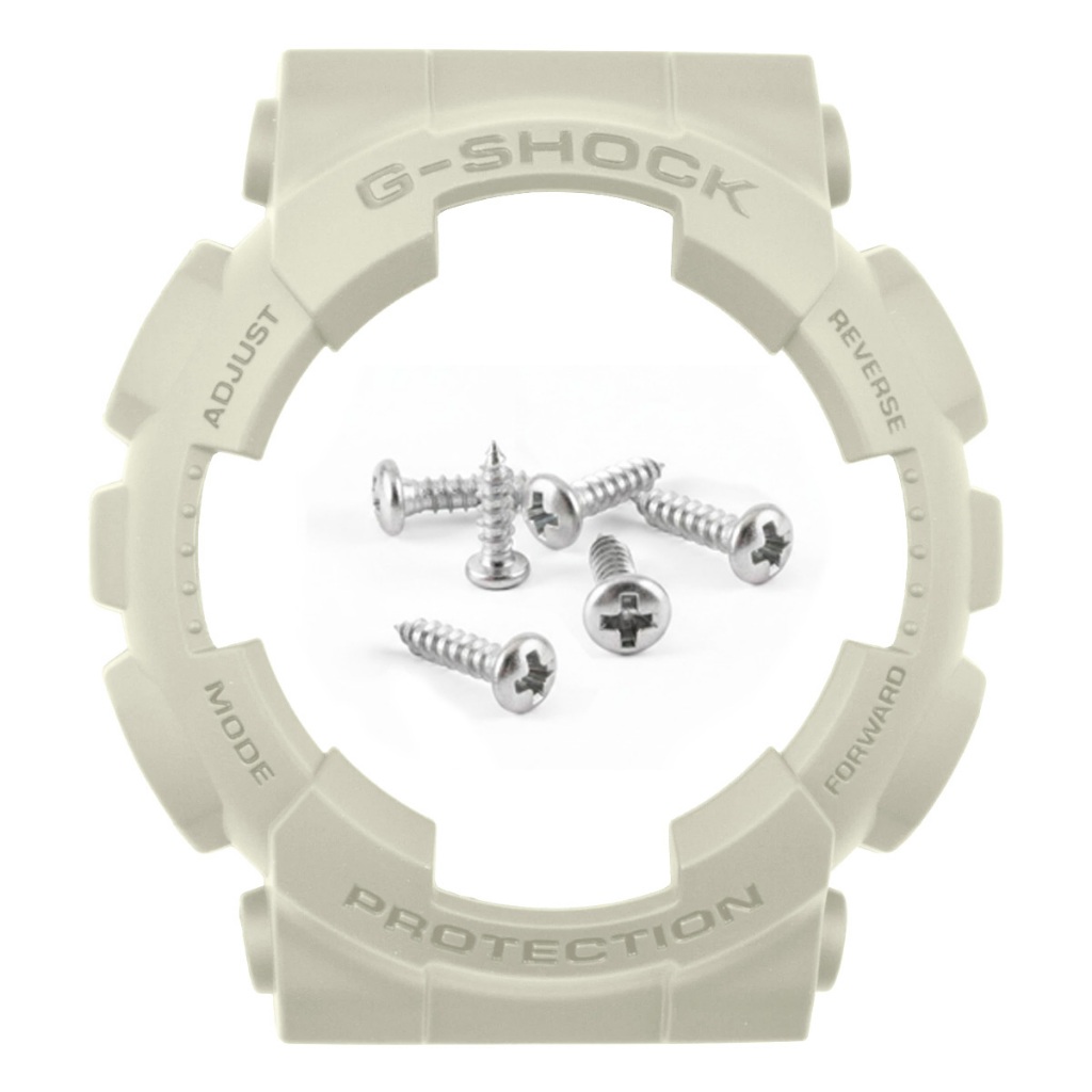 Bezel Off White Capa de Reposição para G-Shock Borracha GMA-S140 GA-110B GA-100 GA-110MC-4A